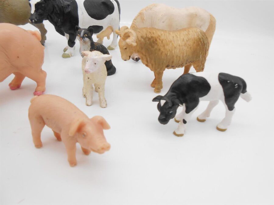 11 Schleich Bauernhof Tiere Vintage Kuh Pferd Schwein Schaaf & mehr