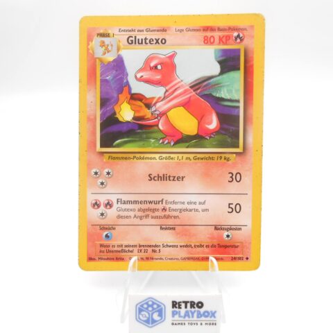 1999 Pokémon GLUTEXO - 24/102 - Base Set DE Vintage Karte