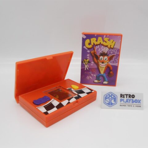2 CRASH Bandicoot McDonald's Happy Meal Video Game Handheld |guter Zustand
