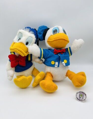 2 Disneyland Donald Duck ca 30 cm Plüschtier Sammler Vintage Retro
