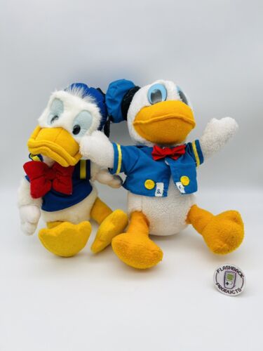 2 Disneyland Donald Duck ca 30 cm Plüschtier Sammler Vintage Retro
