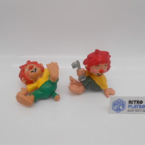 2 PUMUCKL Figuren Bully 80er Jahre Sammelfigur Meister Eder Vintage 5cm