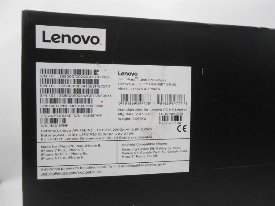 2x Lenovo Star Wars Jedi Challenges Augmented-Reality Paket +Lichtschwert
