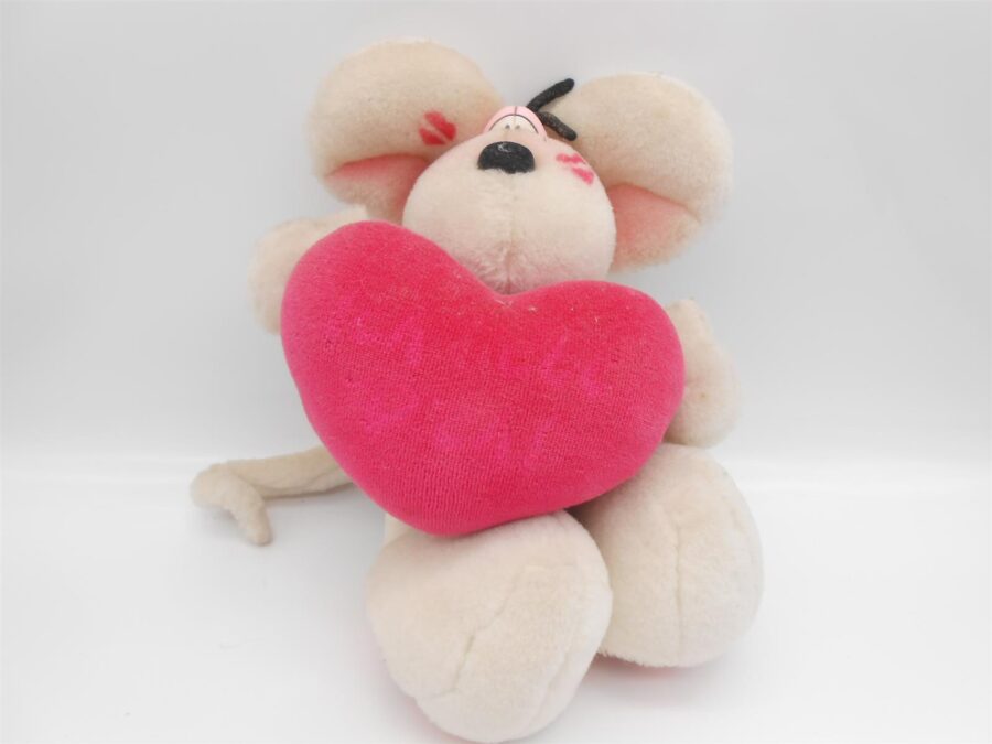 3 Diddl Mäuse Plüschtier Hab dich lieb Herz Liebe Set Geschenkidee