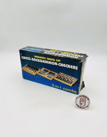 3 in 1 Spiel - SCHACH / Dame / Backgammon - Holz - Magnetisch