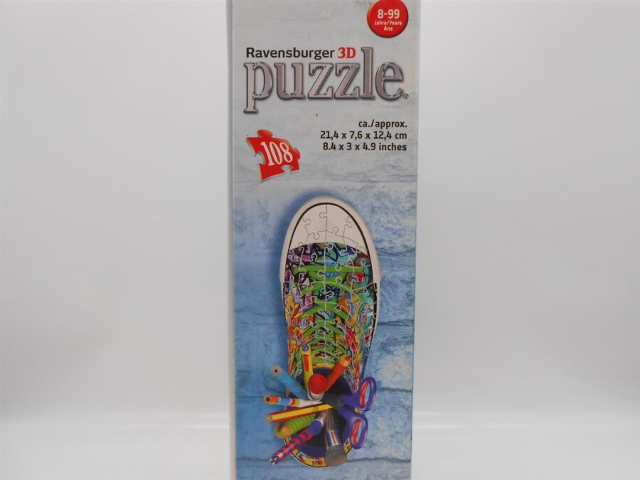 3D Sneaker Puzzle Graffiti Style von Ravensburger (komplett) 108 Teile