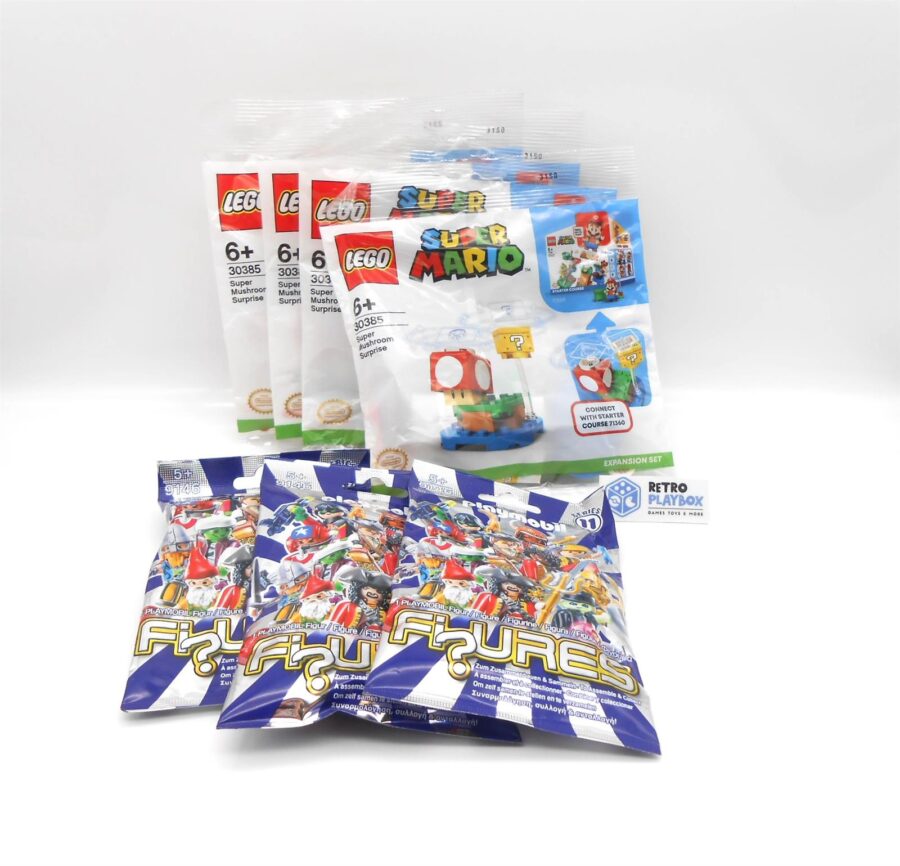 4x LEGO 30385 & 3x PLAYMOBIL 9146 Super Mario / Bundle Überraschungstüten