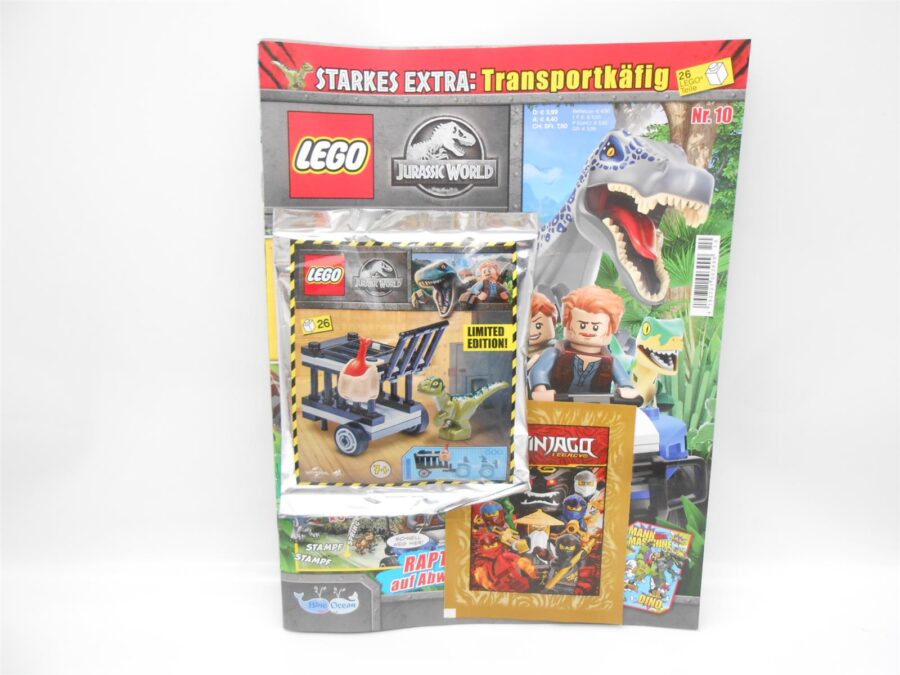 4x LEGO Hefte Star Wars & Jurassic World Luke Skywalker Minifigur