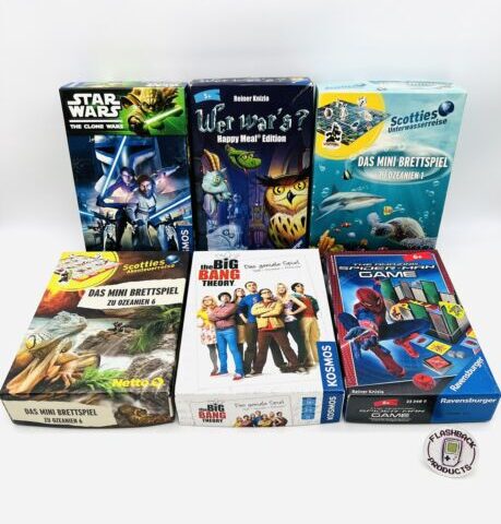 6 Kinderspiele Bundle Star Wars / Spider-Man Mitbringspiel Geschenkidee