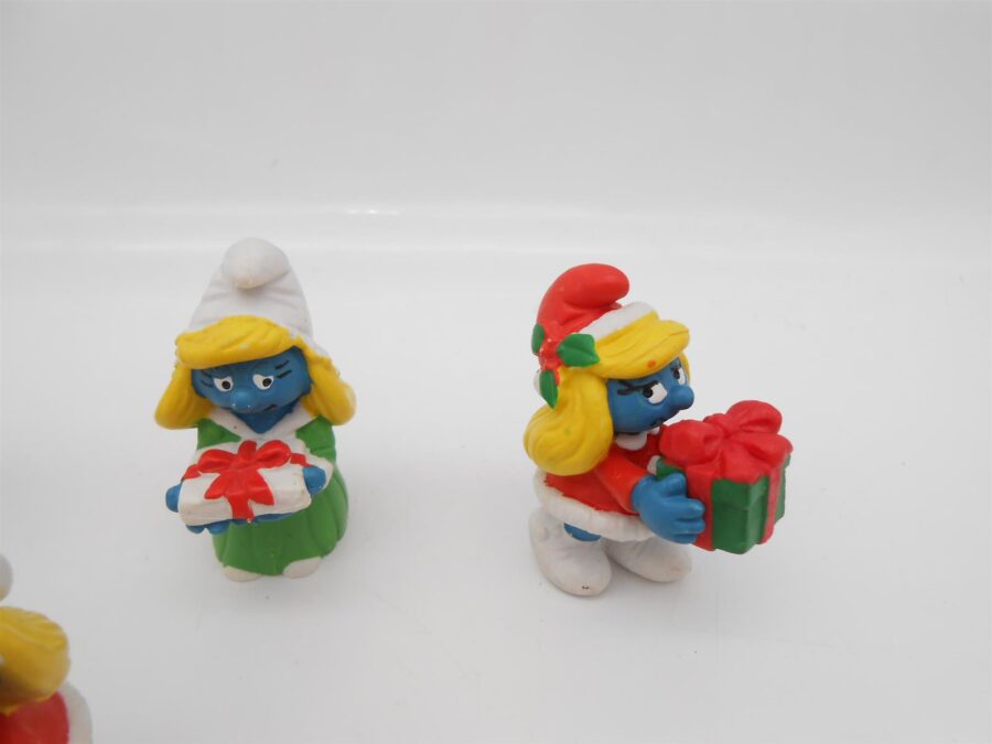6 Schlümpfe Weihnachten Geschenke Zuckerstange Schlumpfine Papa Schlumpf