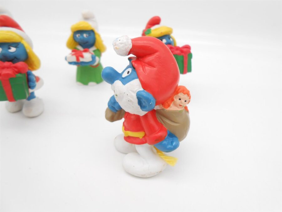 6 Schlümpfe Weihnachten Geschenke Zuckerstange Schlumpfine Papa Schlumpf