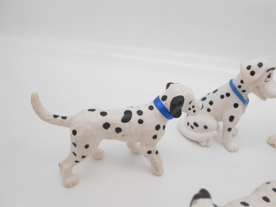 8 Dalmatiner Bullyland Vintage Figuren Hund schwarz weiß