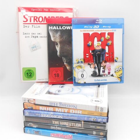 9 Stück Blu-Ray & DVD Konvolut Deutsch Harry Potter Stromberg Wrestler