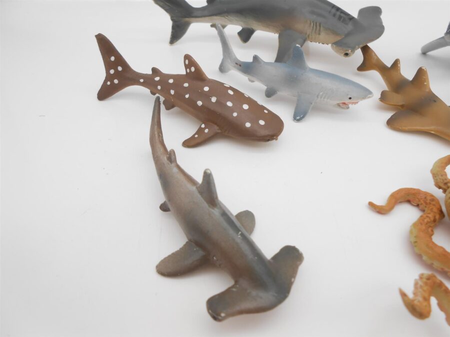 9 Vintage Bullyland Meerestiere Konvolut Hai Robbe Delfin Krake Wahl