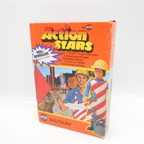 Action Stars Bautrupp Plasty Airfix Figur 70er Jahre 412008 10cm groß