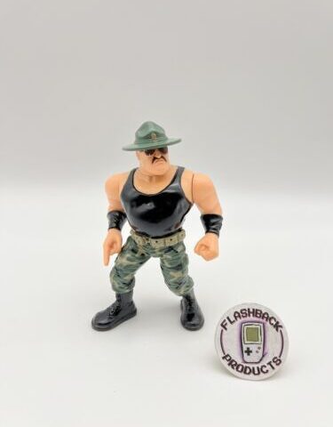 Actionfigur / Figur SGT SLAUGHTER WWF Wrestling 1991 Vintage K3