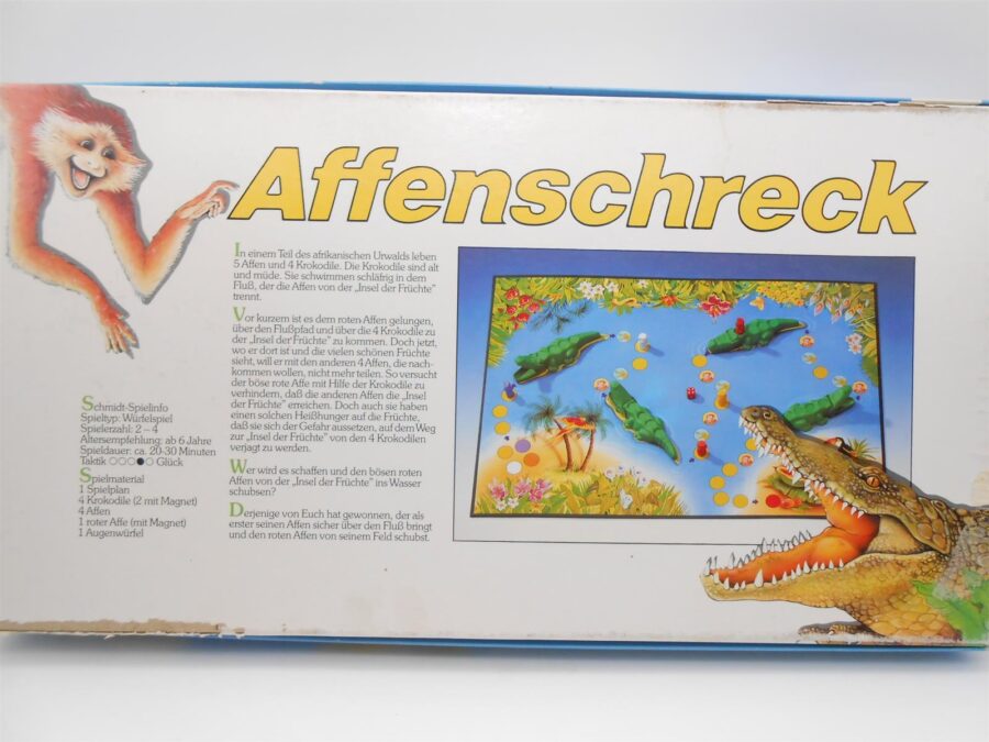Affenschreck Schmidt Spiele1988 Krokodile & Affen Brettspiel Vollständig