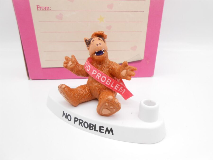 ALF Figur Original 1988 Bully Stifthalter mit OVP "No Problem"
