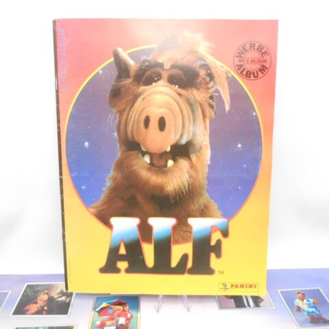 ALF Sticker Album Panini Vollständig +Poster Alien Productions 1989 Retro