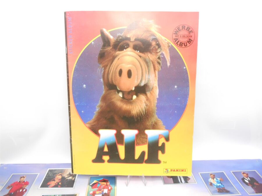 ALF Sticker Album Panini Vollständig +Poster Alien Productions 1989 Retro