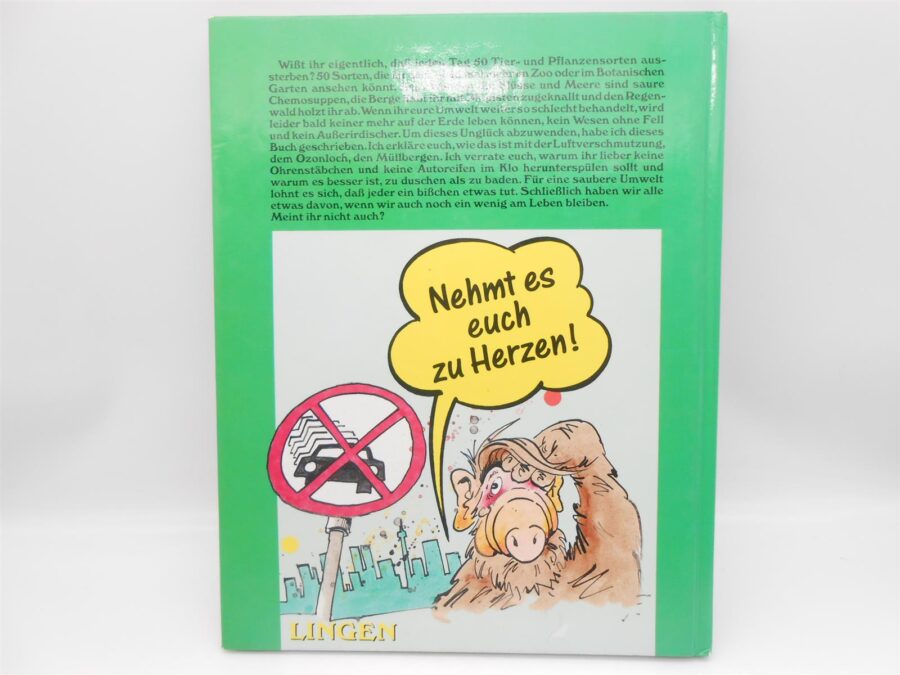 ALF Unsere Umwelt! Deine, Meine Jedem Seine! Buch 1990 Vintage