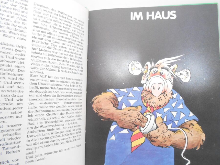 ALF Unsere Umwelt! Deine, Meine Jedem Seine! Buch 1990 Vintage