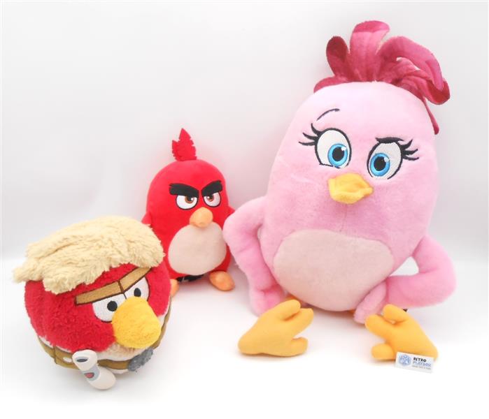 Angry Birds Plüsch Bundle Milka, Star Wars Rot Weiß Pink Stofftier