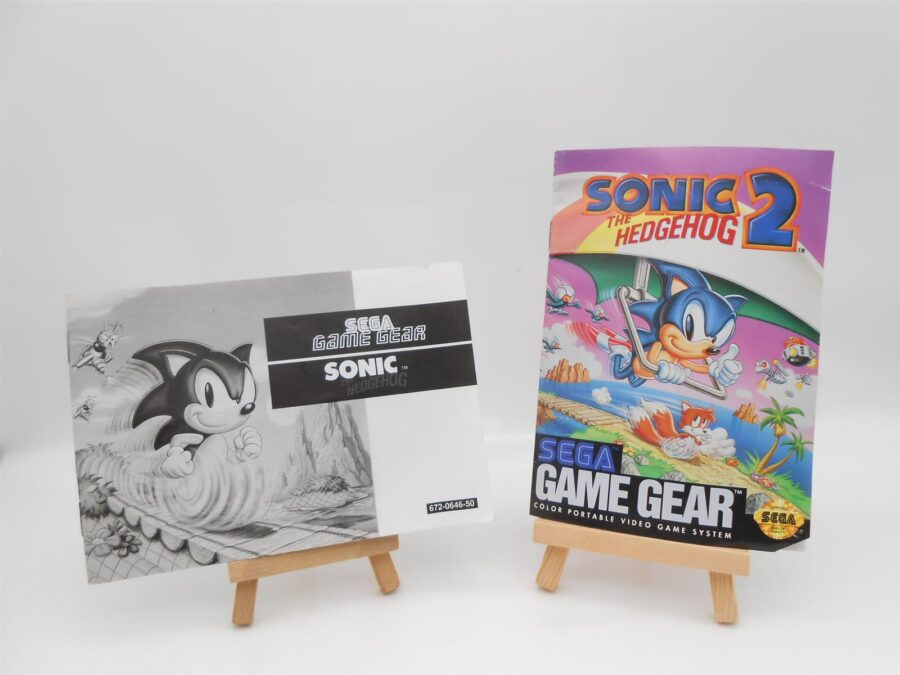 Anleitung/ Heft Sega Game Gear Sonic the Hedgehog 1 & 2 Retro
