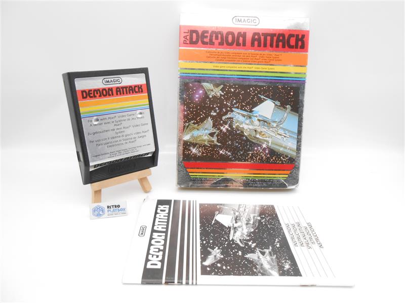 Atari 2600 DEMON ATTACK mit OVP Spiel Game Vintage Retro