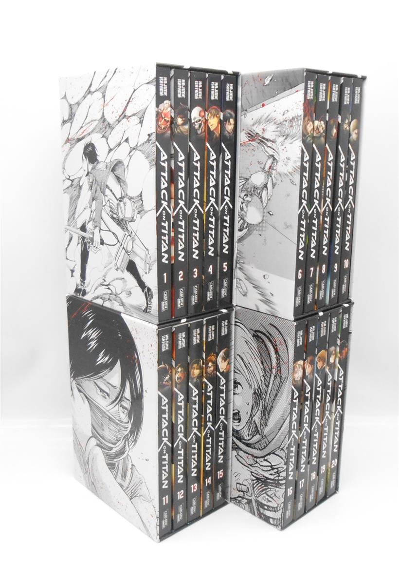 ATTAK ON TITAN Manga 4 Schuber Band 1-20 Hajime Isayama Comic Carlsen