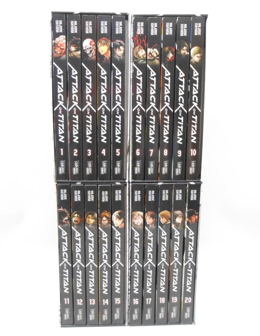 ATTAK ON TITAN Manga 4 Schuber Band 1-20 Hajime Isayama Comic Carlsen