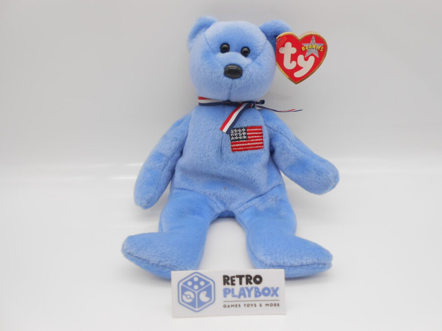 Beanie Baby Ty "AMERICA" Date of Birth 11. September 2001 Ohr-Tag