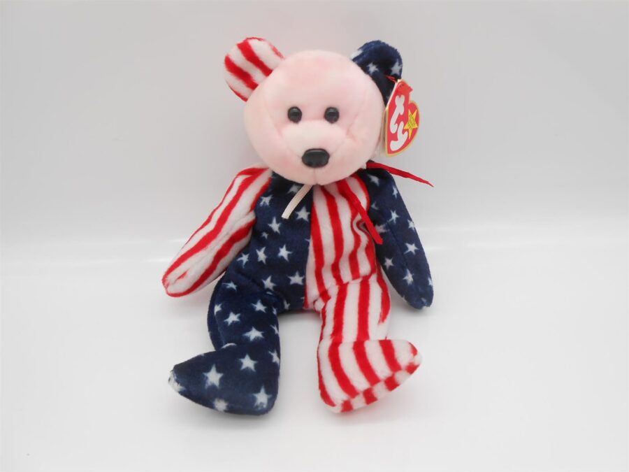 Beanie Baby Ty "Spangle" Date of Birth 14. Juni 1999 Ohr-Tag