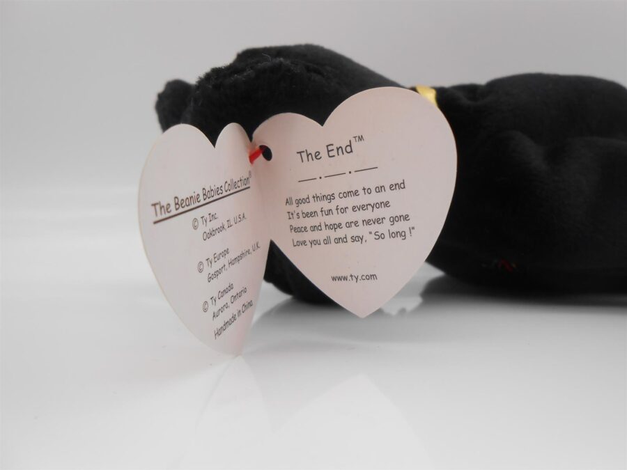 Beanie Baby Ty "The End" 1999 Ohr-Tag Neu Rare Retro
