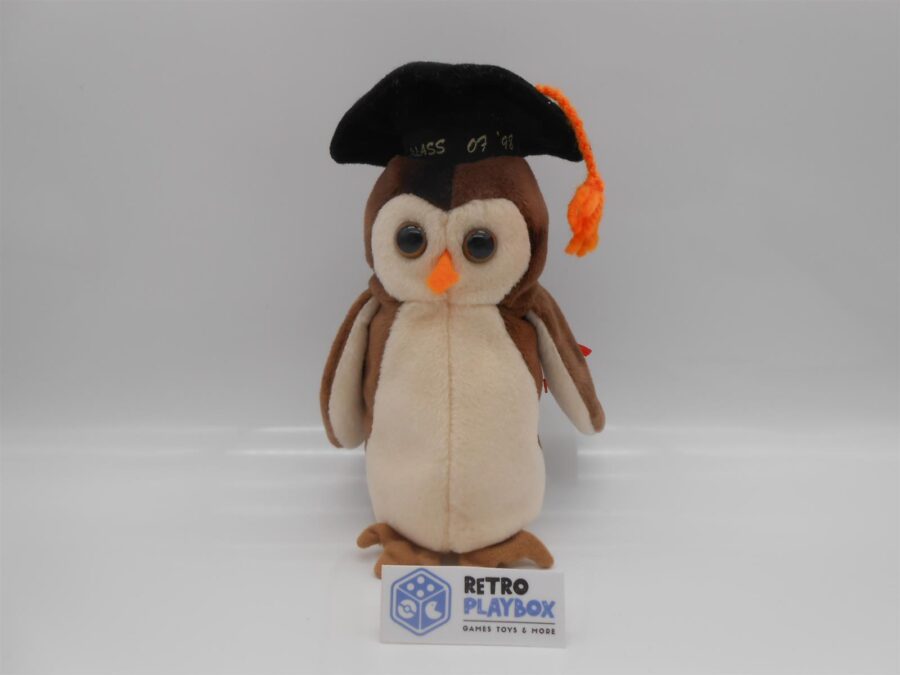 Beanie Baby Ty "WISE" 1998 Retro Vintage