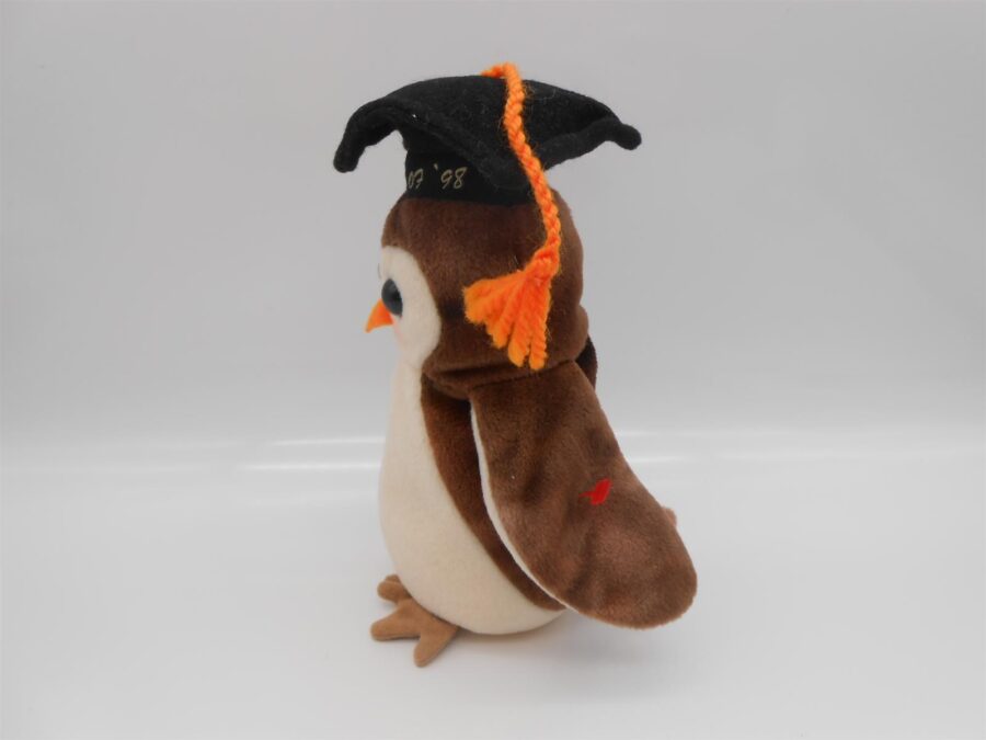 Beanie Baby Ty "WISE" 1998 Retro Vintage