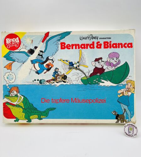 BERNHARD & BIANCA Brettspiel 1978 Die tapfere Mäusepolizei Rar Disney