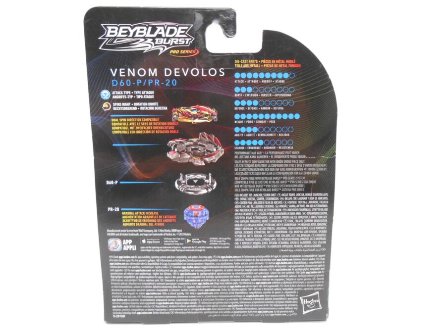 BEYBLADE Venom Devolos Pro Series + Speed Storm + Sling Shock Neu OVP