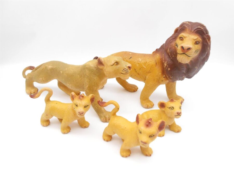 Bullyland LÖWEN Familie (5 Stück) Löwe Löwin Löwenbaby 6 bis 20cm