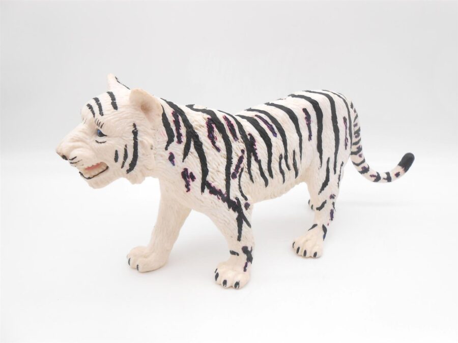 Bullyland Weißer Tiger Vintage 10,5 x 23,5cm Top Zustand