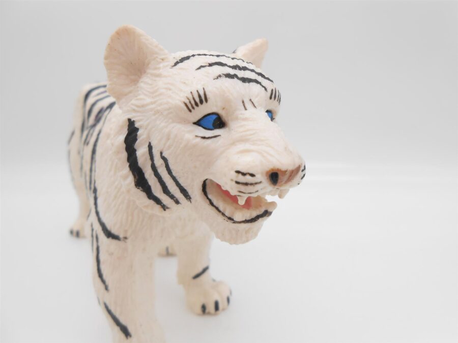 Bullyland Weißer Tiger Vintage 10,5 x 23,5cm Top Zustand