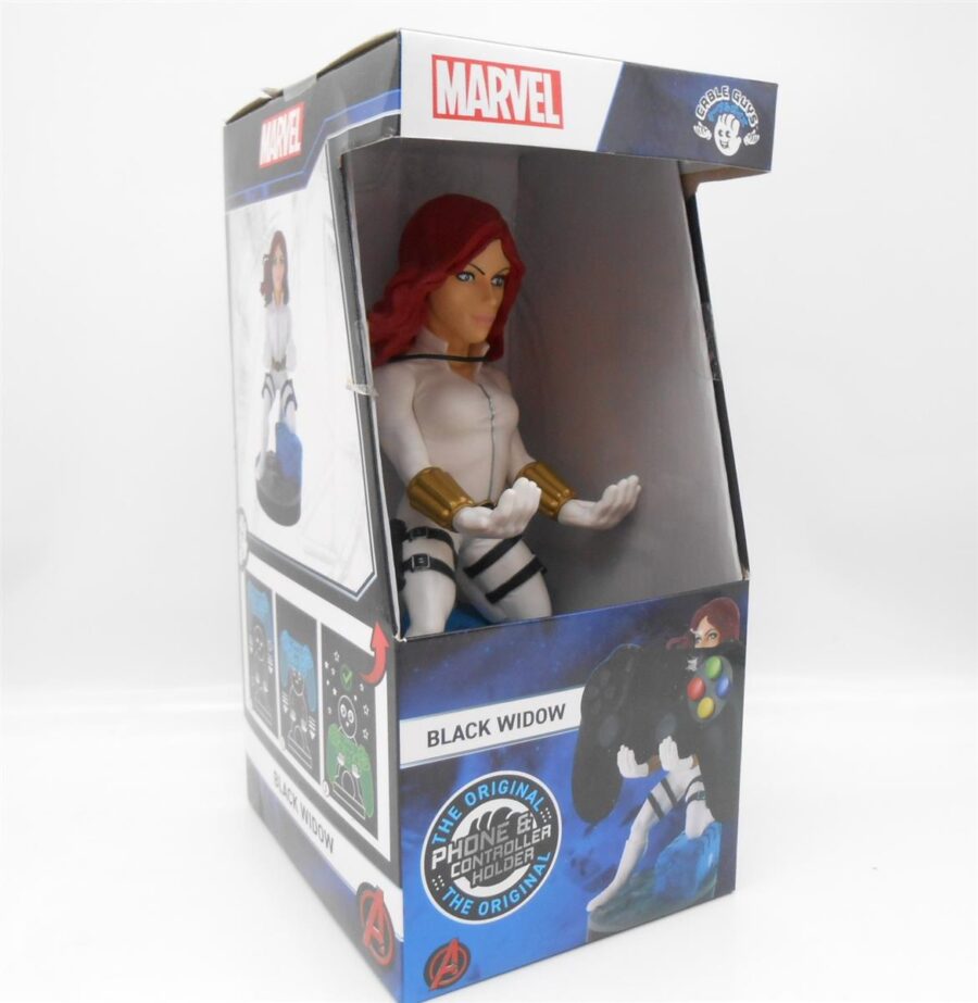 Cable Guy Controller Handy Halterung Figur Black Widow White Marvel Neu