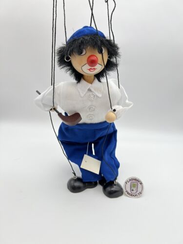 Clown Marionette / Puppe / Figur Vintage Retro 80er 90er NEU - unbespielt