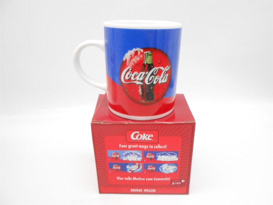 Coca Cola Vintage Mini Tassen Kaffeetasse 3 Stück mit Verpackung