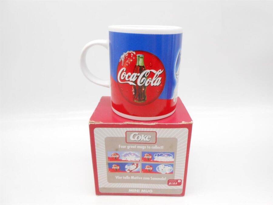 Coca Cola Vintage Mini Tassen Kaffeetasse 3 Stück mit Verpackung