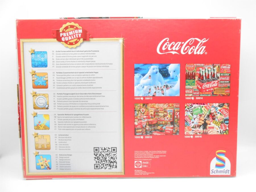 Coca Cola Vintage Puzzle Klassiker vollständig 1000 Teile