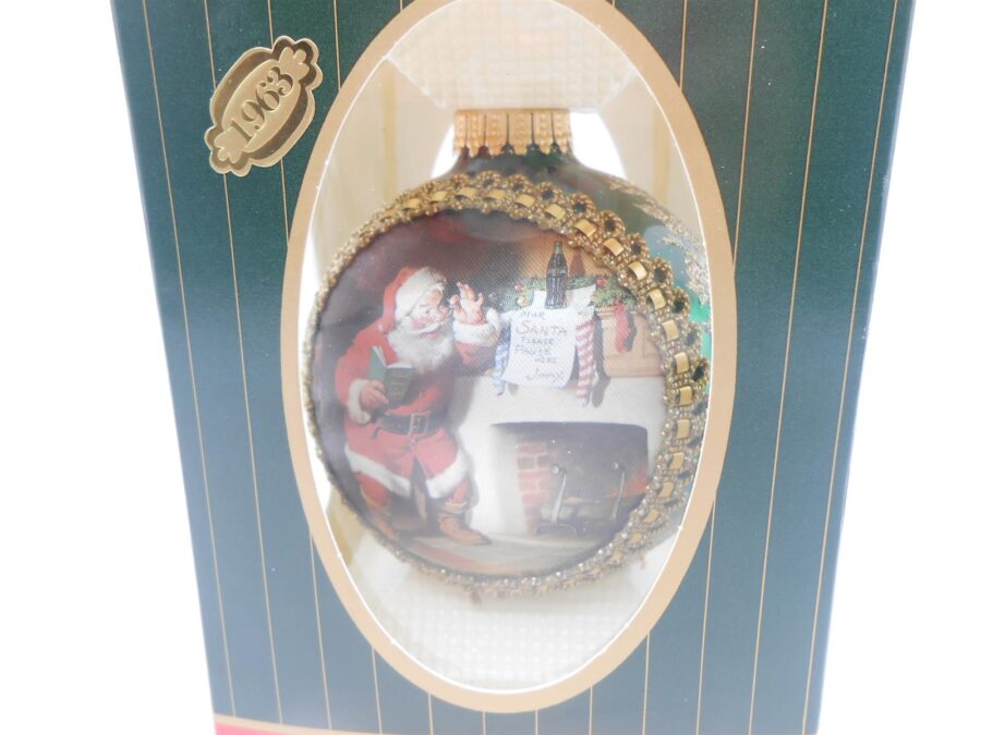 Coca Cola Weihnachtskugel Deko Christbaumkugel Vintage 1995 Rarität