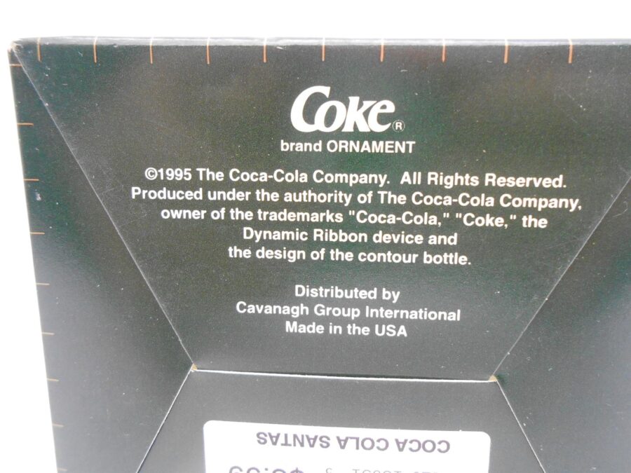 Coca Cola Weihnachtskugel Deko Christbaumkugel Vintage 1995 Rarität