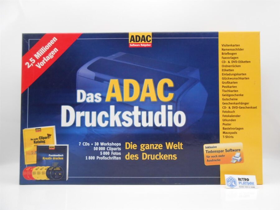 Das ADAC - Druckstudio Kreativ Die ganze Welt des Druckens 1CD fehlt