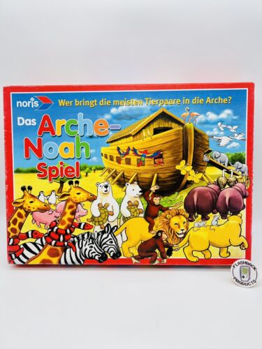 Das Arche Noah Spiel - 24 Holz Tierfiguren - Würfelspiel - Noris 2005